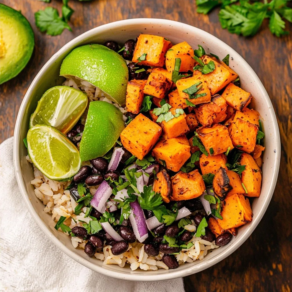 Sweet Potato Black Bean Rice Bowl