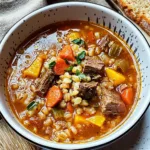 Instant Pot Beef Barley Soup