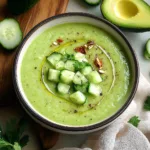 Creamy Chilled Cucumber Avocado Soup