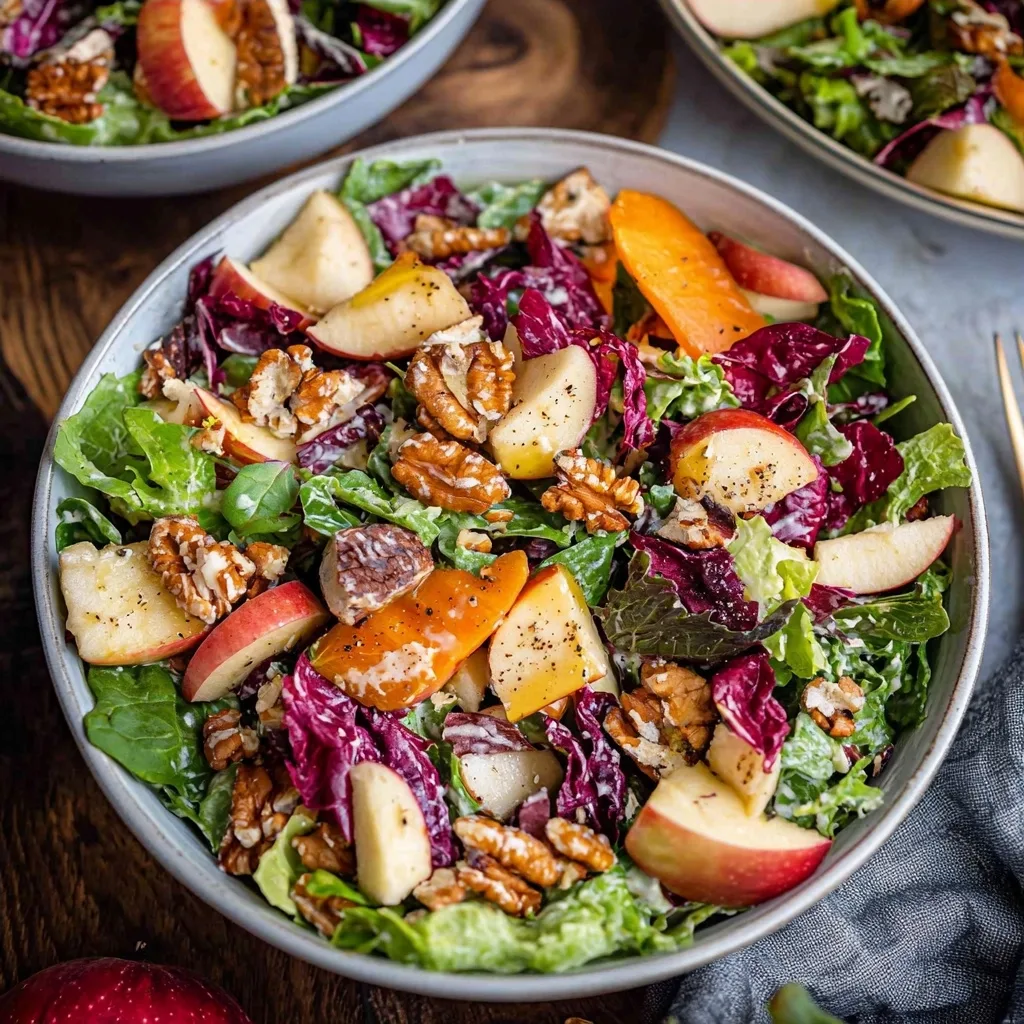 Fall Harvest Salad with Easy Apple Vinaigrette Recipe