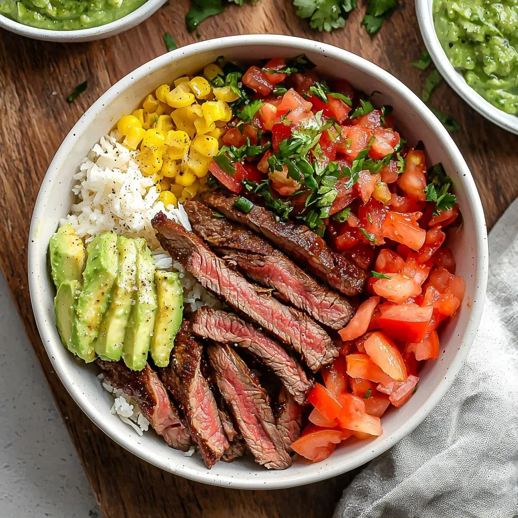 High Protein Steak Fajita Bowl