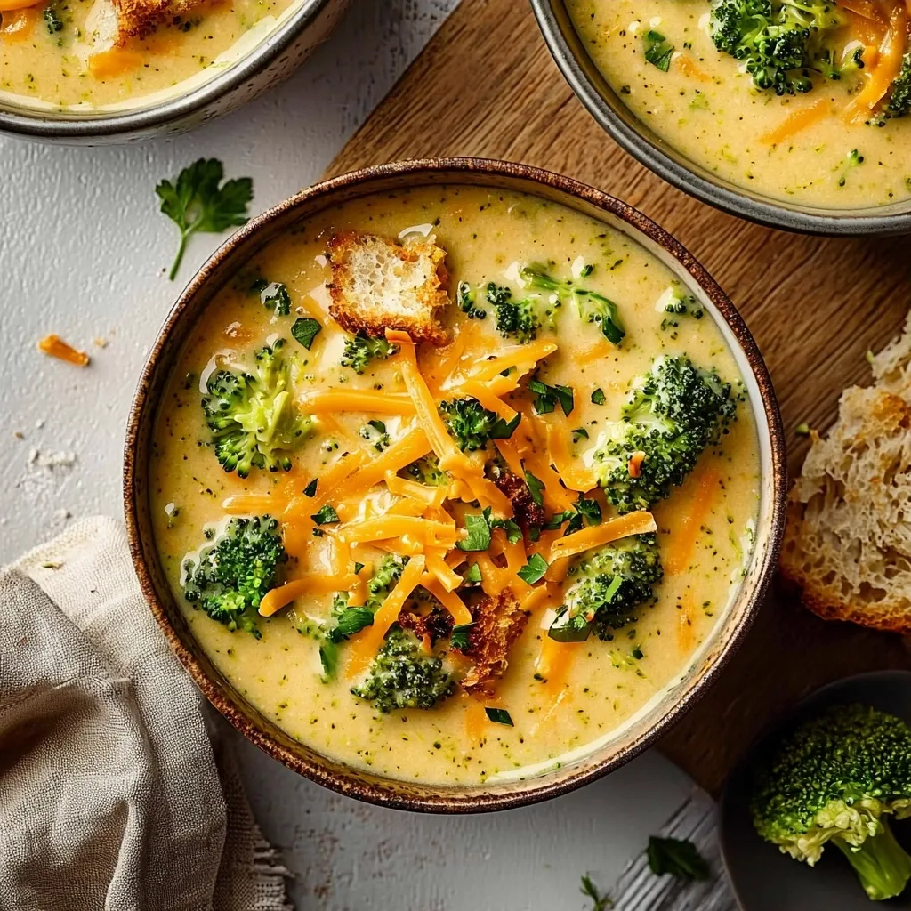 The Best Creamy Broccoli Cheddar Soup Recipe