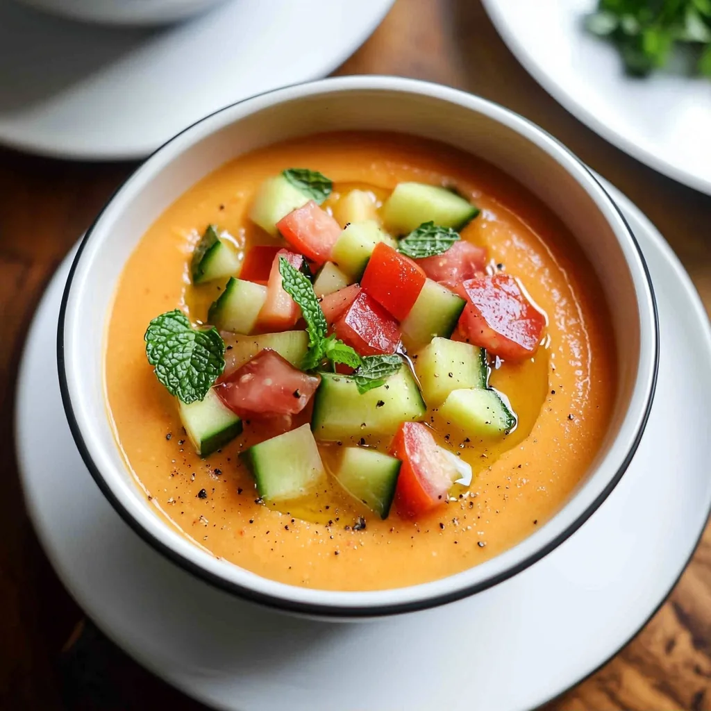 Refreshing Melon Gazpacho Recipe