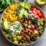 30-Minute Ground Beef Taco Salad Bowls