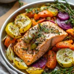 Sheet Pan Baked Salmon with Vegetables