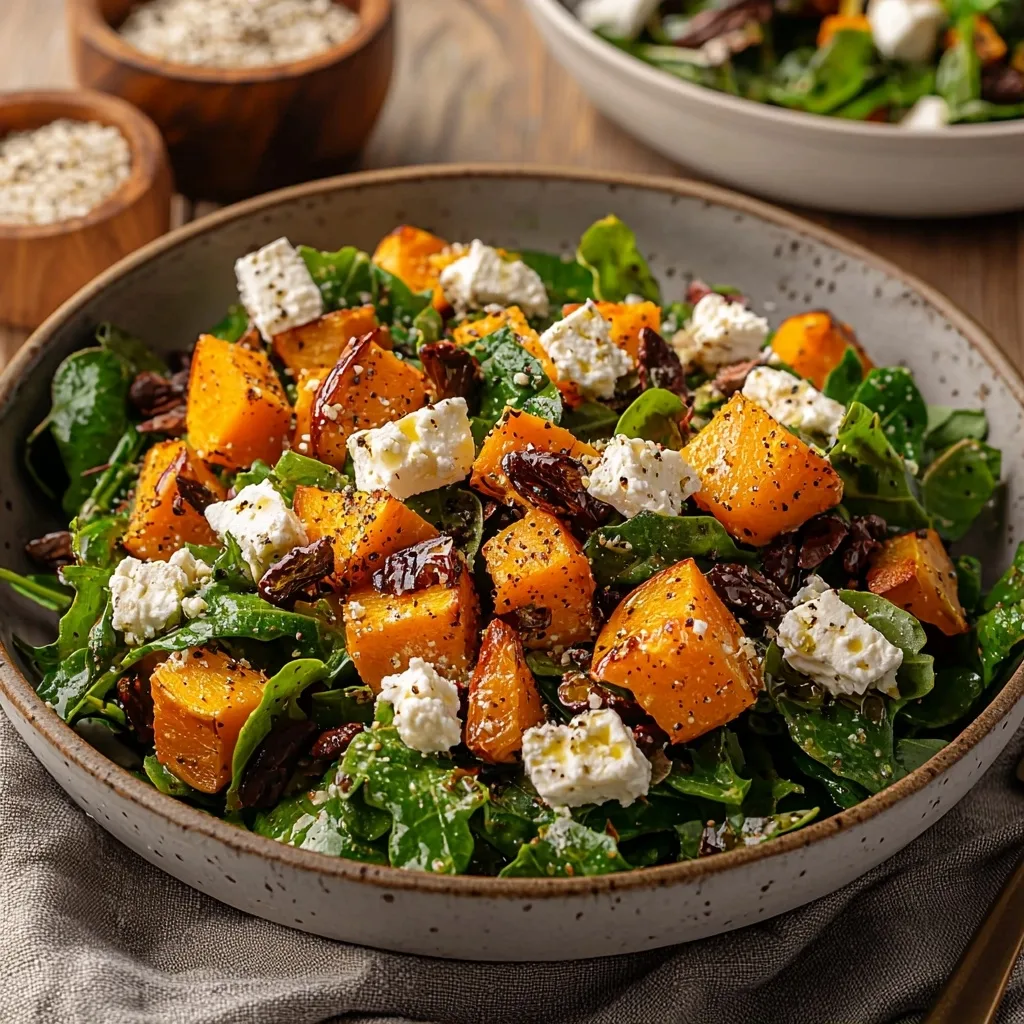 Roasted Butternut and Feta Salad