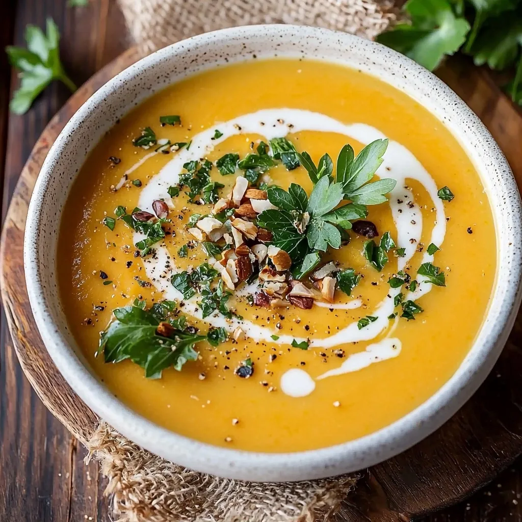 Roasted Butternut Squash Soup with Coconut Milk
