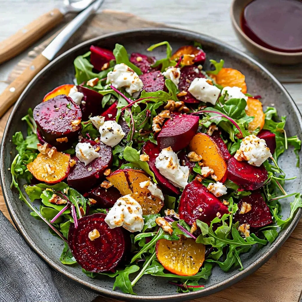 Roasted Beet Salad with Goat Cheese
