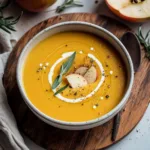 Roasted Butternut Squash Soup with Apples