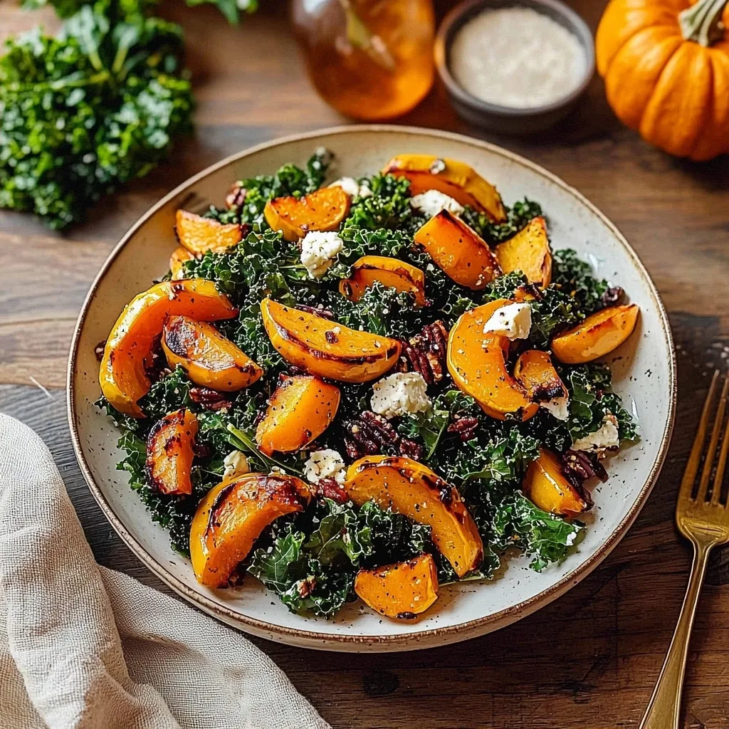 Maple-Roasted Squash & Kale Salad