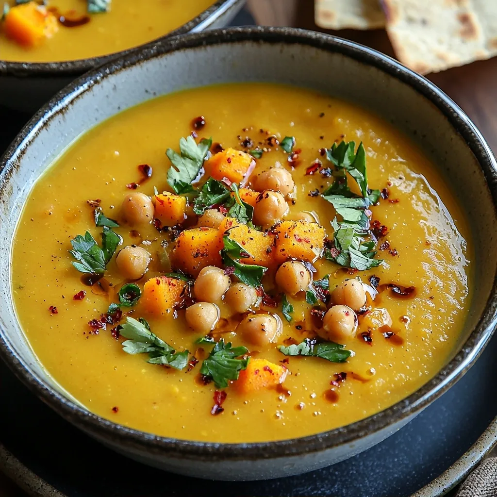 Curried Chickpea Butternut Soup