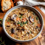 Vegan Mushroom Wild Rice Soup