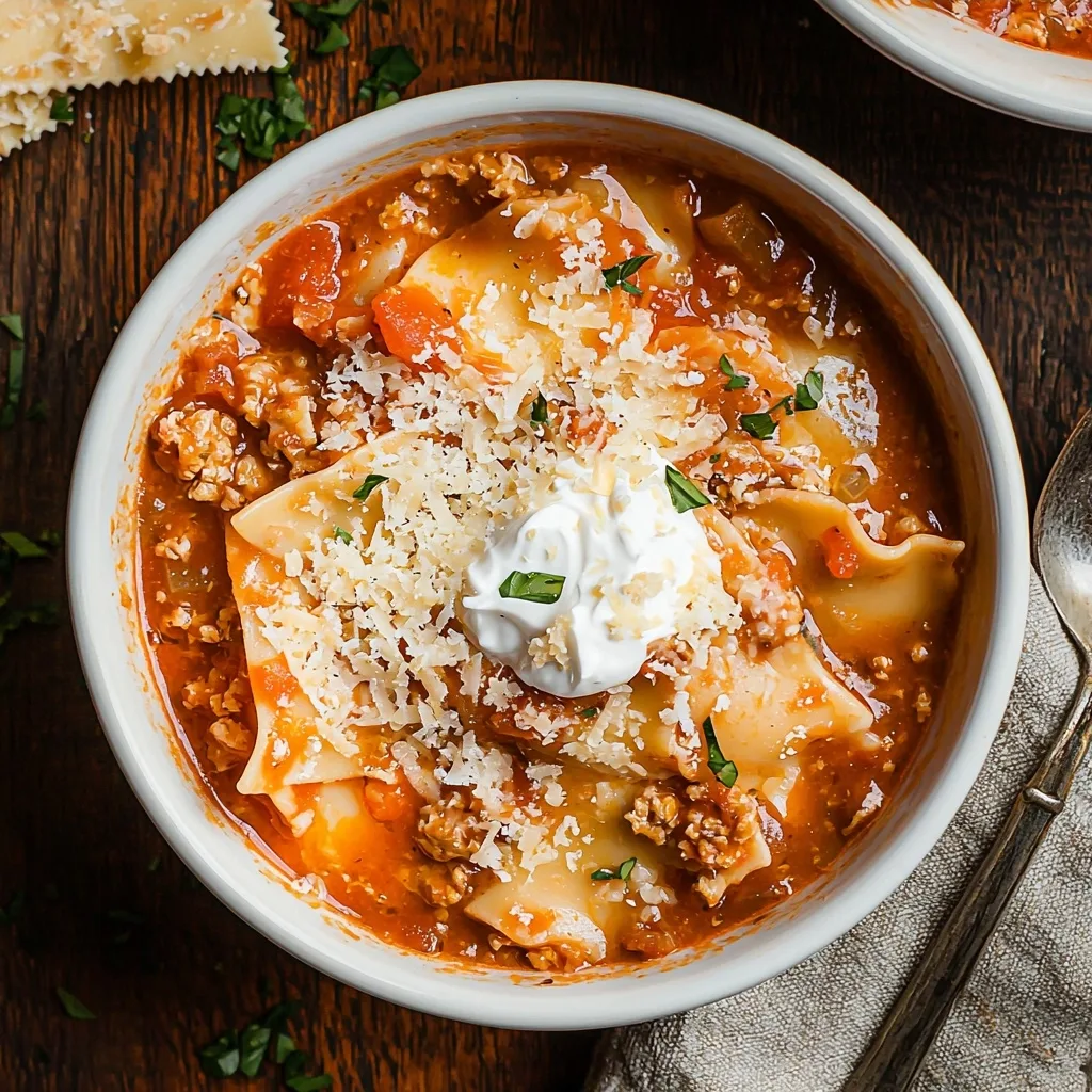 Classic One Pot Lasagna Soup