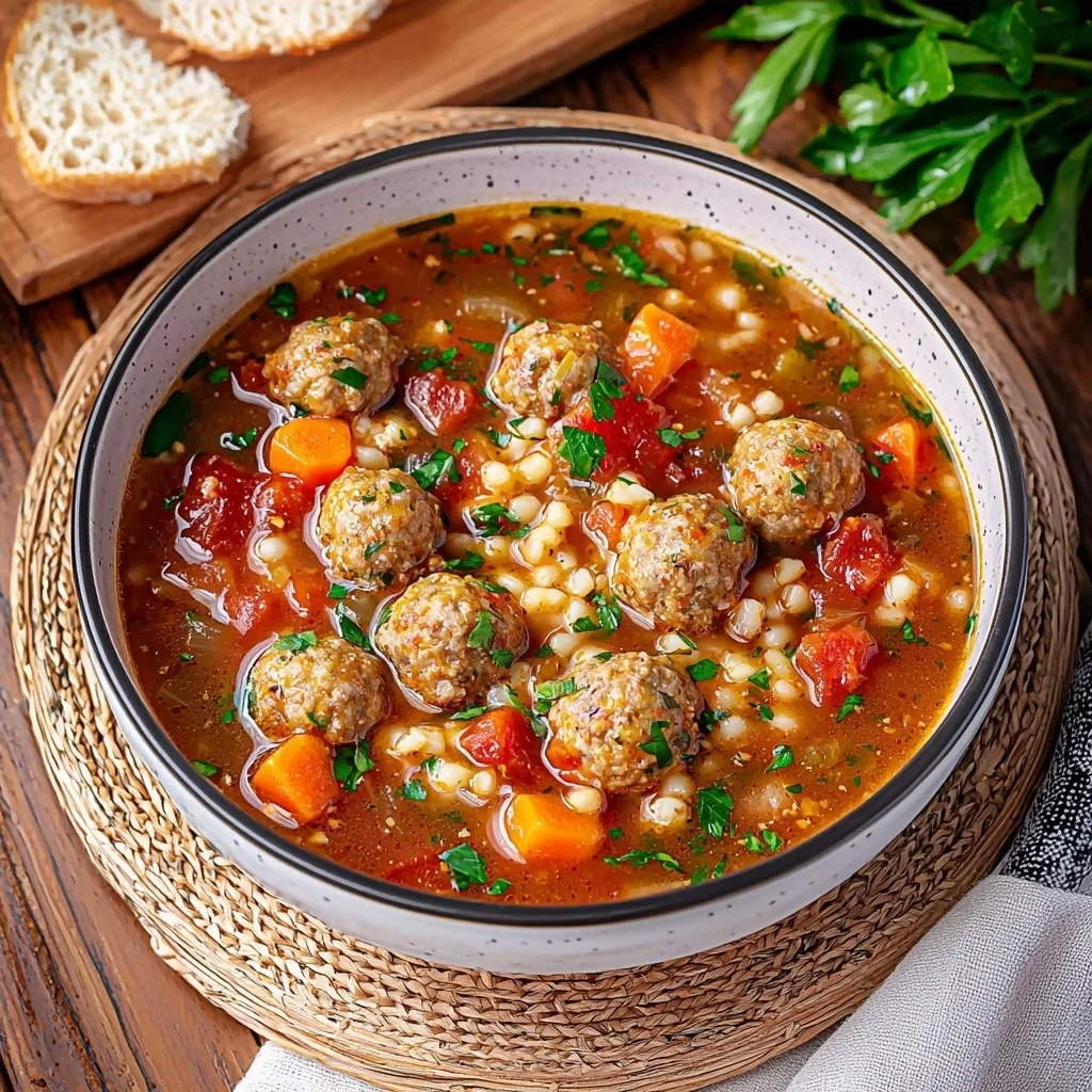 Crockpot Meatball Soup