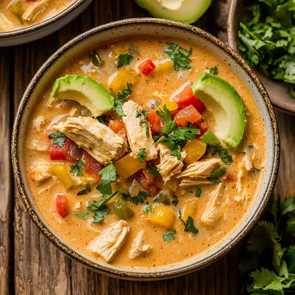 Creamy Chicken Fajita Soup