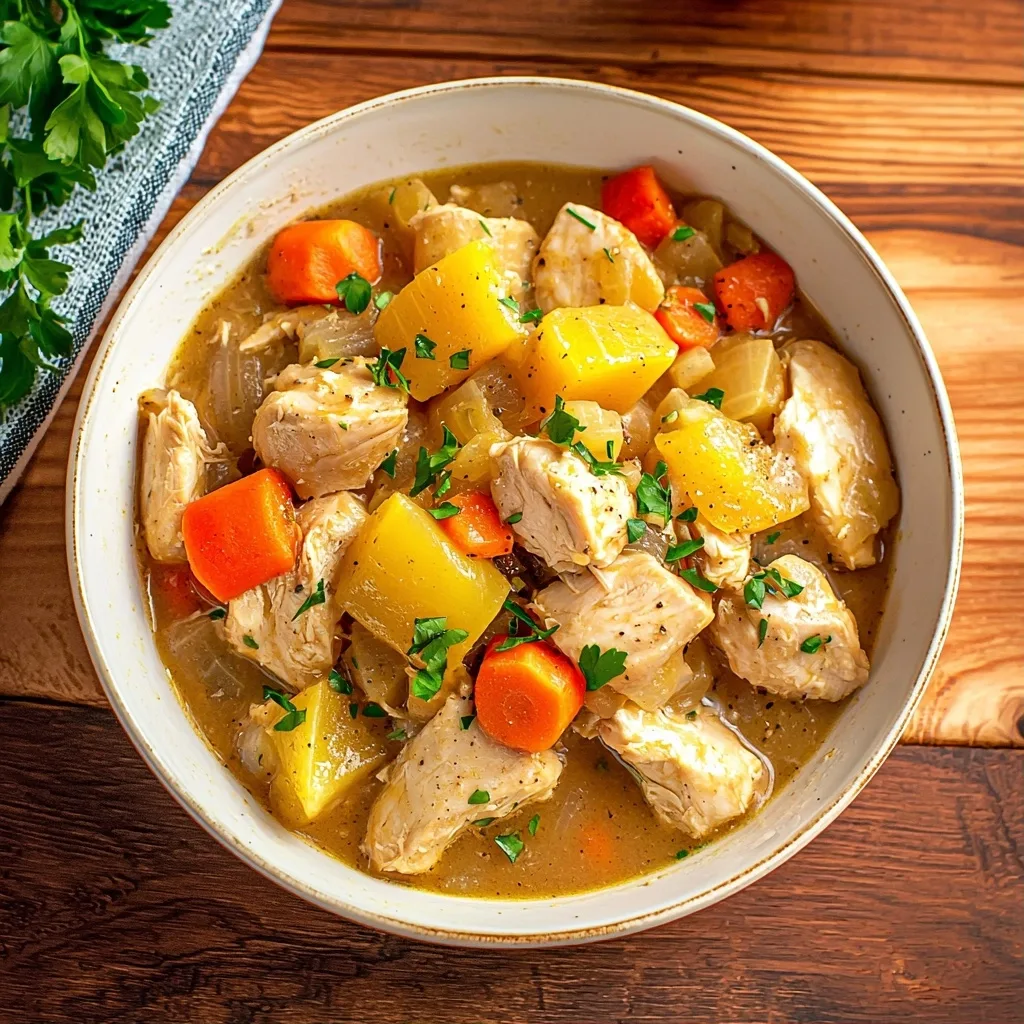Creamy Crock Pot Chicken Stew