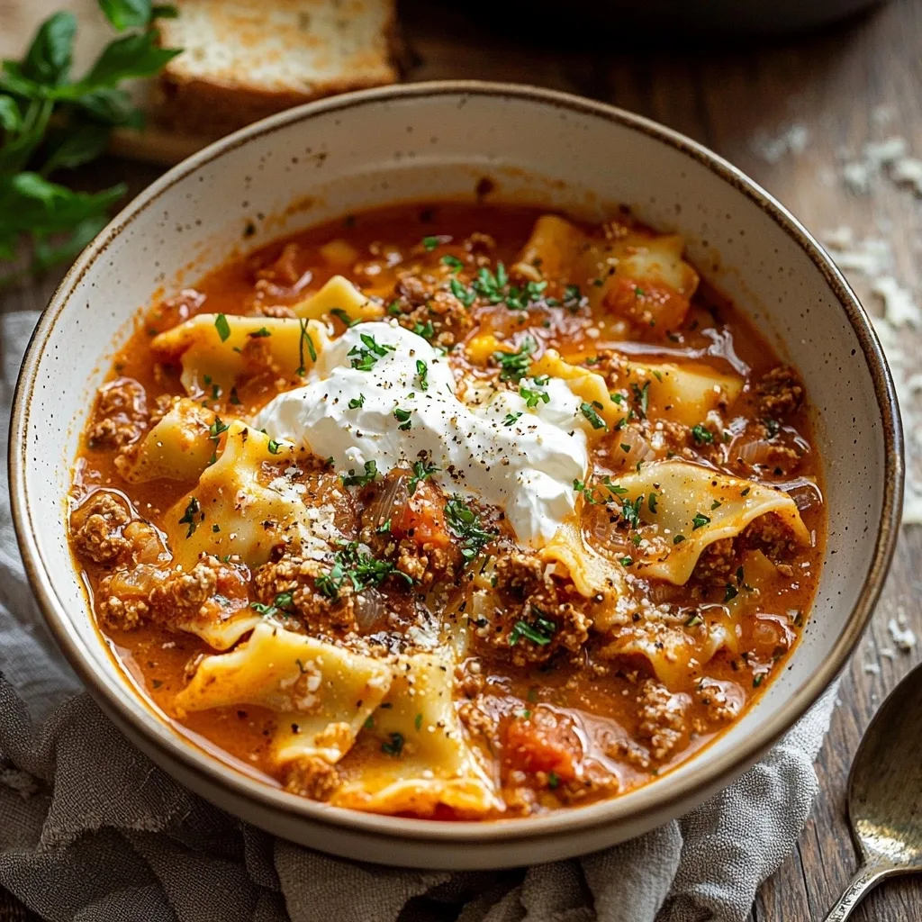 Instant Pot Lasagna Soup