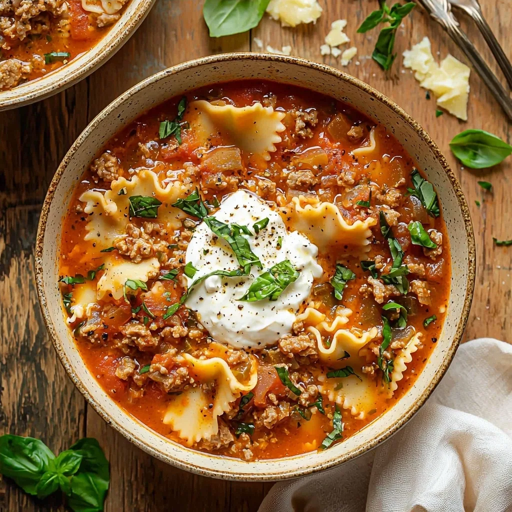 Easy Gluten-Free Lasagna Soup