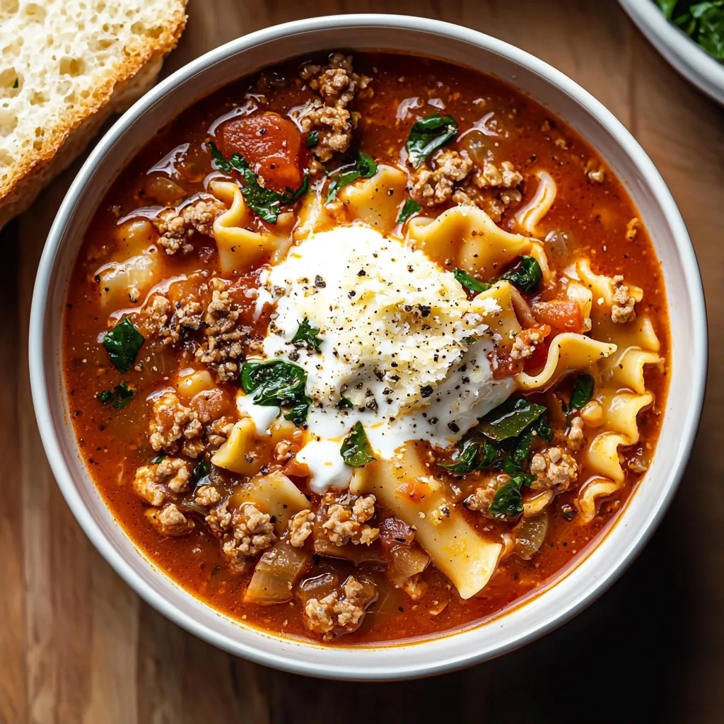 Easy Lasagna Soup Recipe