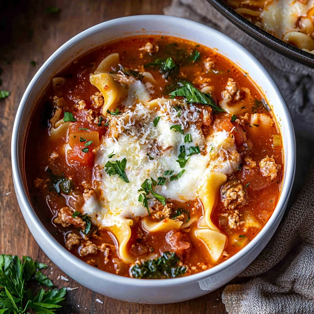 One-pot Lasagna Soup