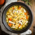 Easy Homemade Crockpot Chicken Noodle Soup Recipe