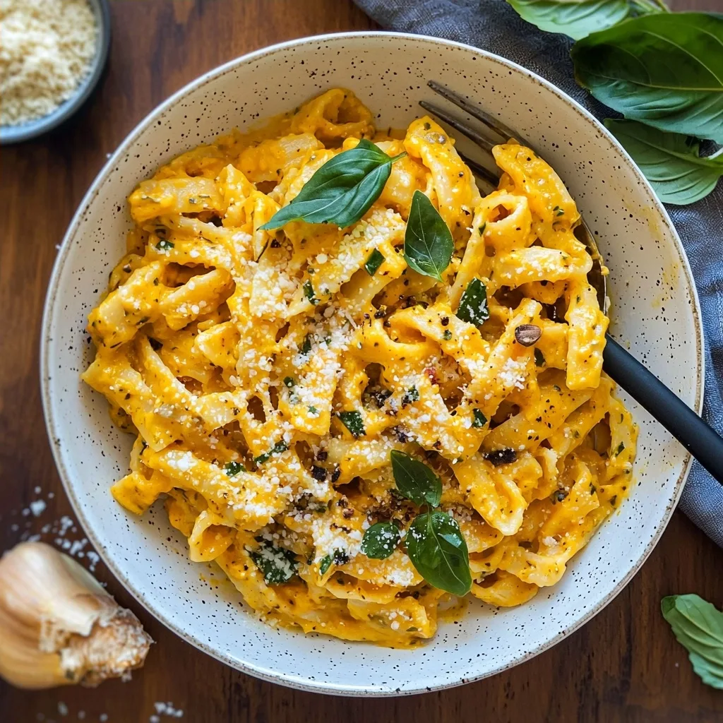 Easy Creamy Gluten-free Pumpkin Pasta
