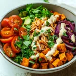 Spicy Sweet Potato Bowls with Shredded Chicken