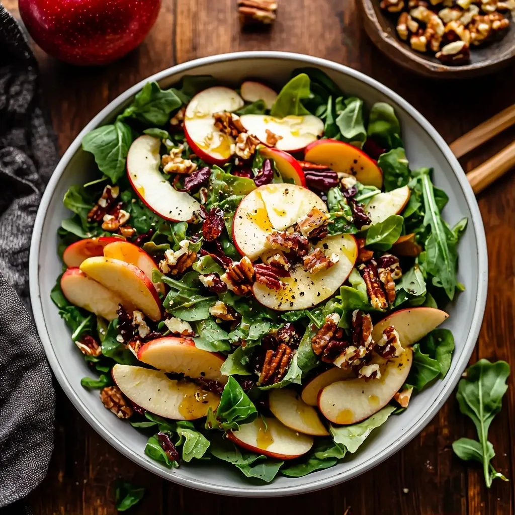 Autumn Apple Salad with a Maple Vinaigrette