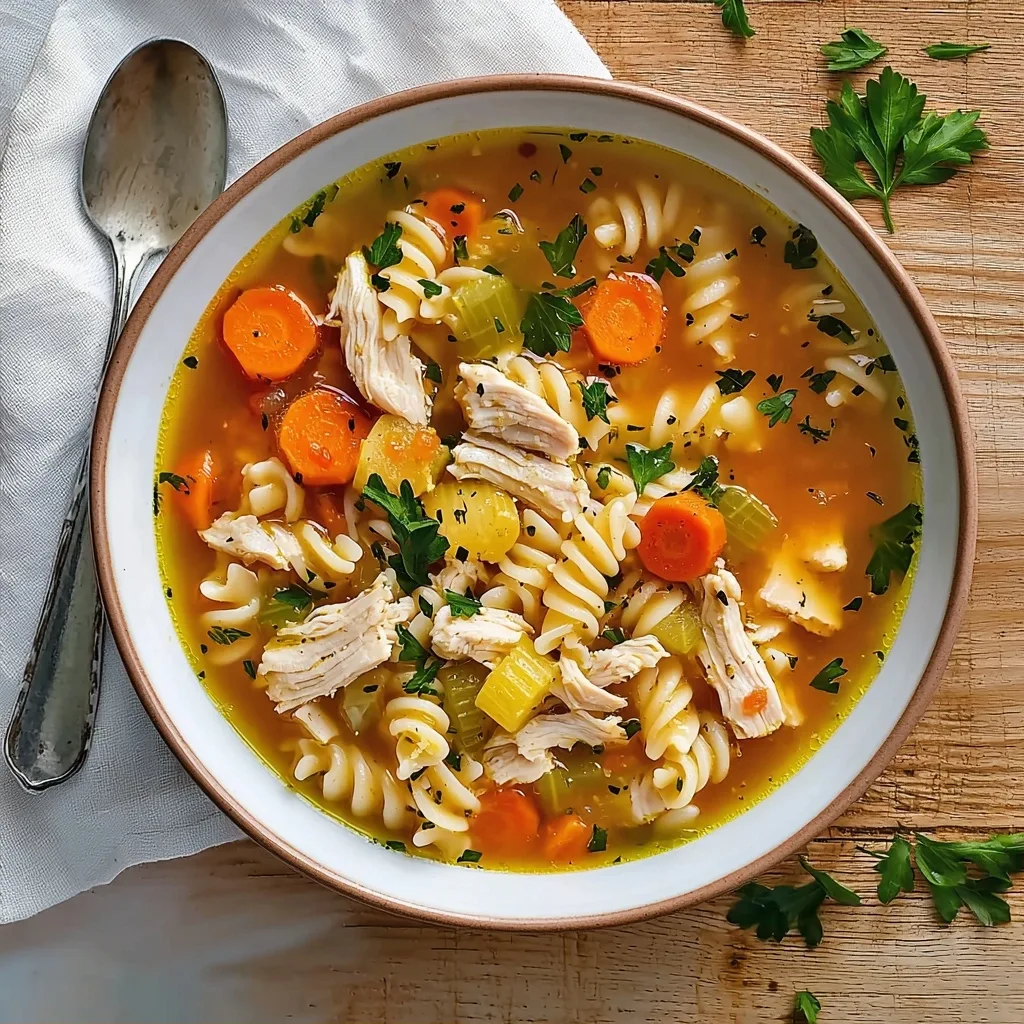 Slow-Cooker Chicken and Pasta Soup