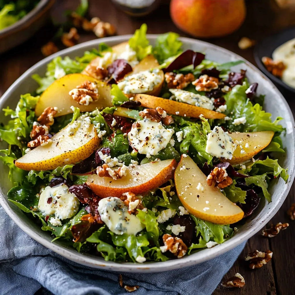 Autumn Salad with Pears and Gorgonzola