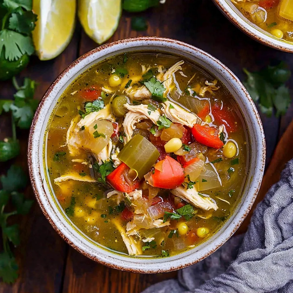 Green Chile Chicken Soup