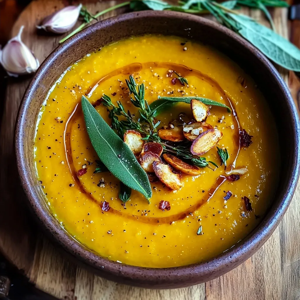 Easy Roasted Acorn Squash Soup