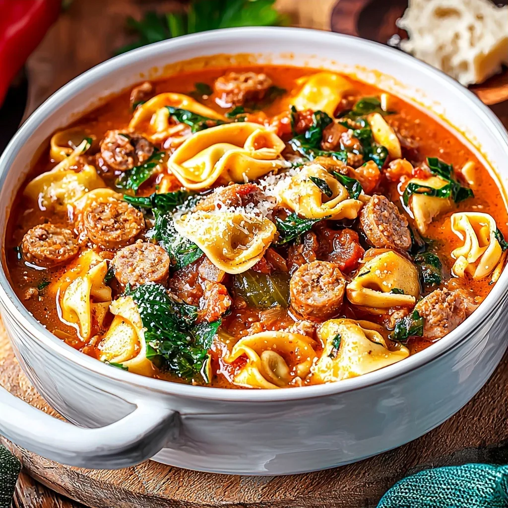 Sausage Tortellini Soup