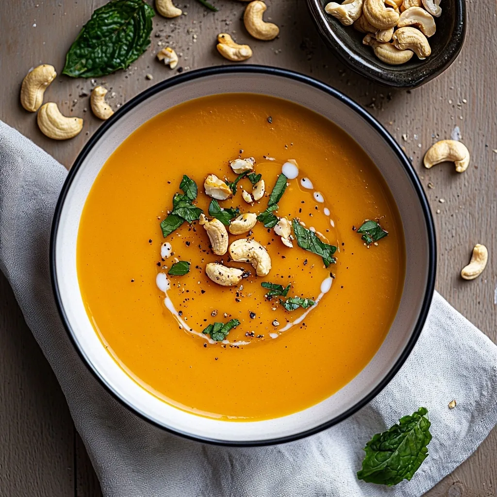 Creamy Cashew Carrot Ginger Soup: A Nourishing Instant Pot Recipe