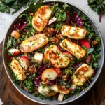 Honeycrisp and Halloumi Salad