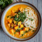 Sweet Potato Curry Noodle Soup