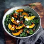 Savory Acorn Squash and Kale Salad