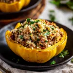 Ground Turkey Stuffed Acorn Squash