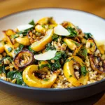 Roasted Delicata Squash And Farro Salad