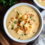 Crockpot Potato Soup with Frozen Hashbrowns