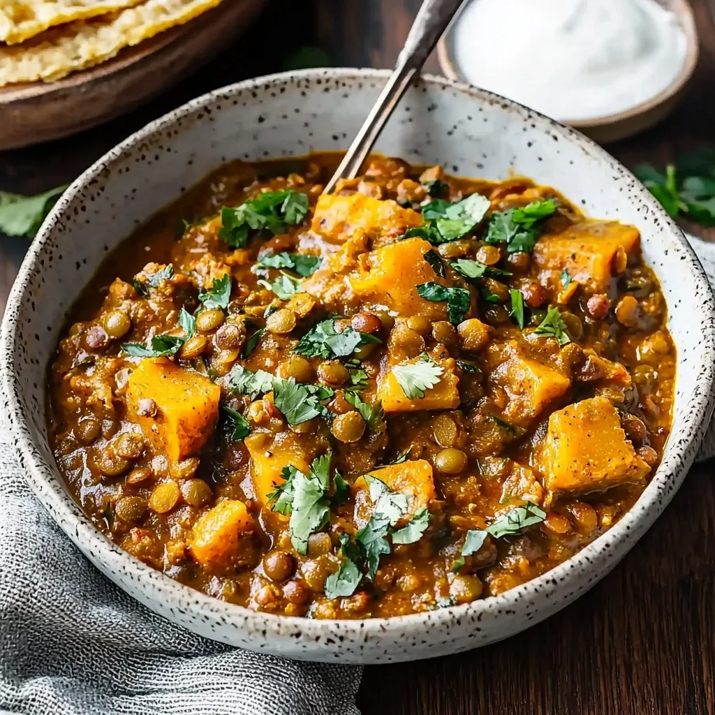 Acorn Squash and Lentil Curry