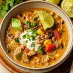 Creamy Taco Soup with Ground Turkey