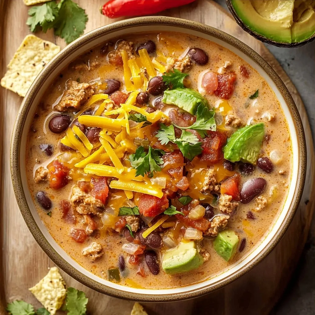 Three-Bean Creamy Taco Soup