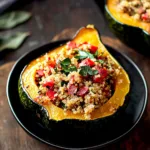 Stuffed Air Fryer Acorn Squash with Quinoa