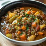 Slow Cooker Ground Beef Stew