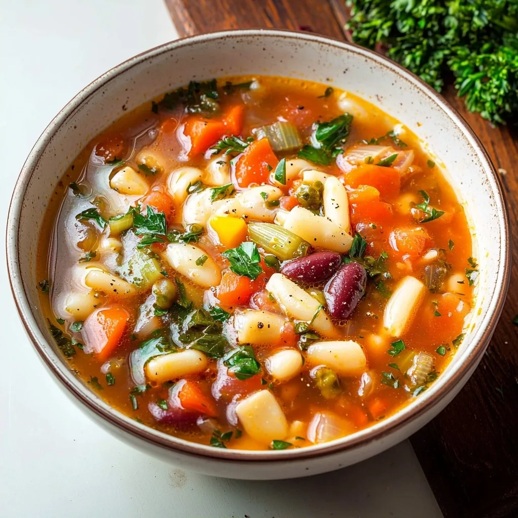 High Protein Minestrone Soup