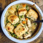 Chicken Pot Pie with Biscuit Crust