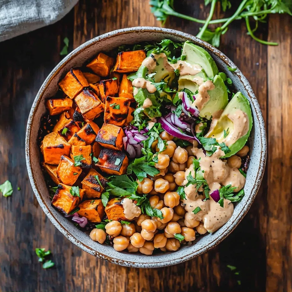 Sweet Potato Chickpea Buddha Bowl (Vegan)