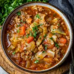 Easy Crockpot Cabbage Roll Soup