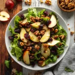 Pear Salad with Dried Cherries and Candied Walnuts